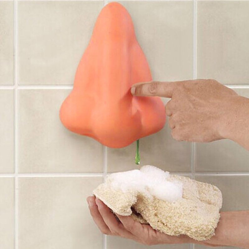 Neus Gevormde Badkamer Douche Zuig Haken Sanitizer Gel Zeepdispenser