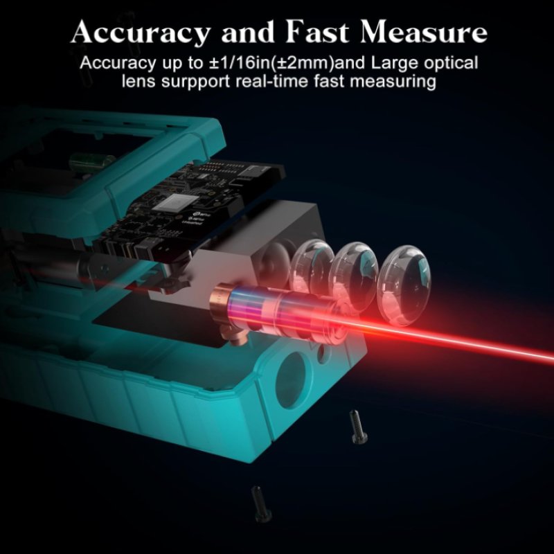 Kiprim Laserafstandsmeter 50M Digitale Laserafstandsmeter
