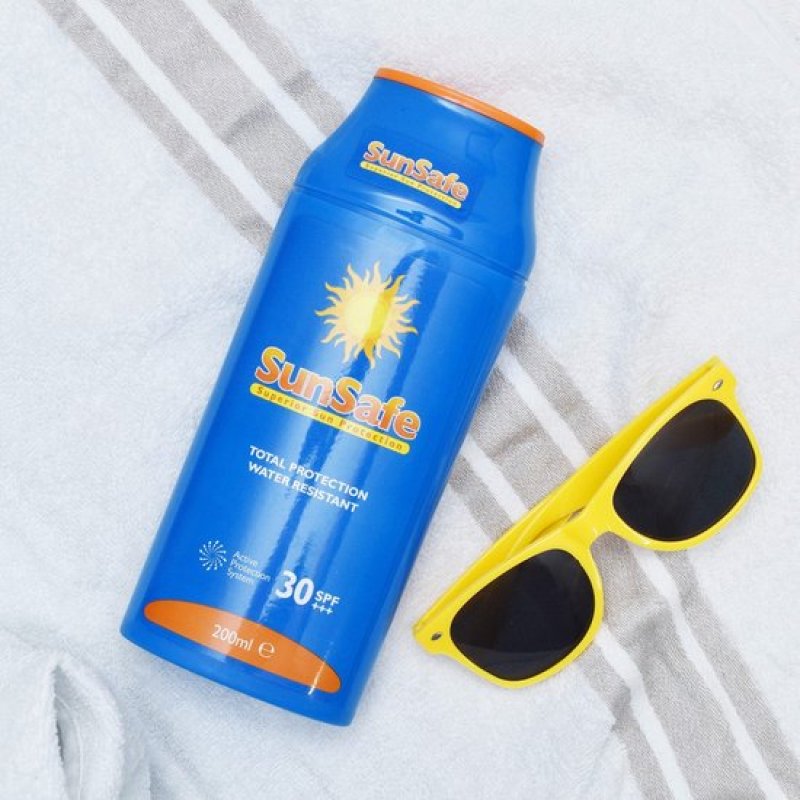 Sun Safe opberging - Zonnebrandcrèmefles voor spullen
