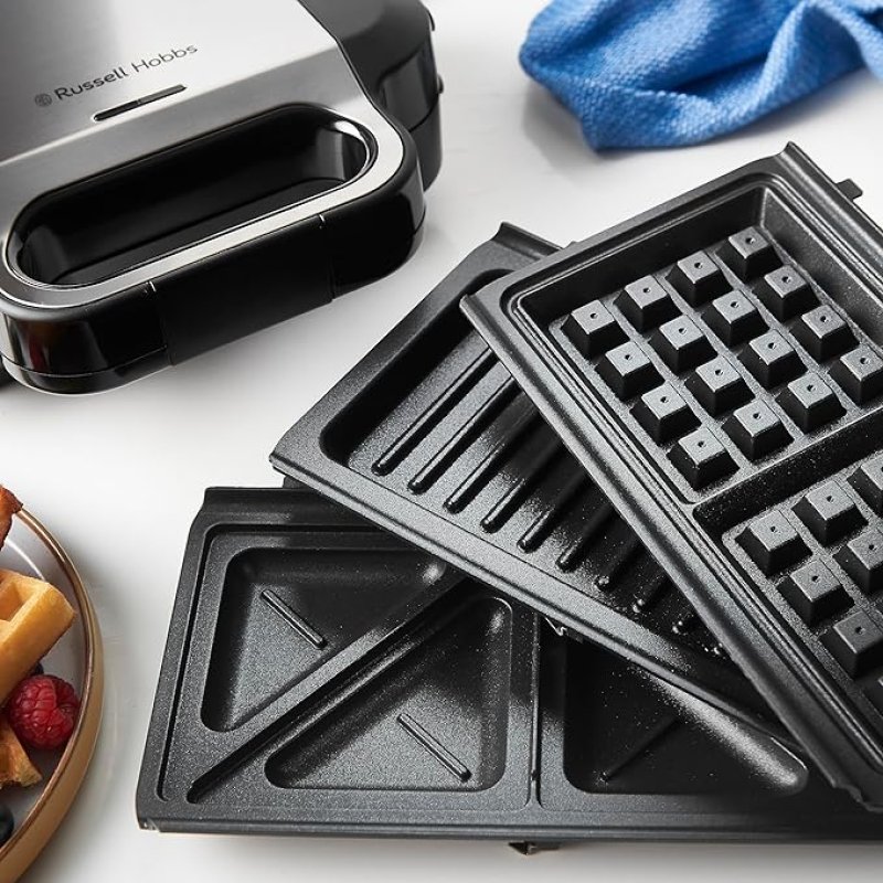 Russell Hobbs 3-in-1 Tosti-apparaat [Tosti, Wafel, Grillplaten]